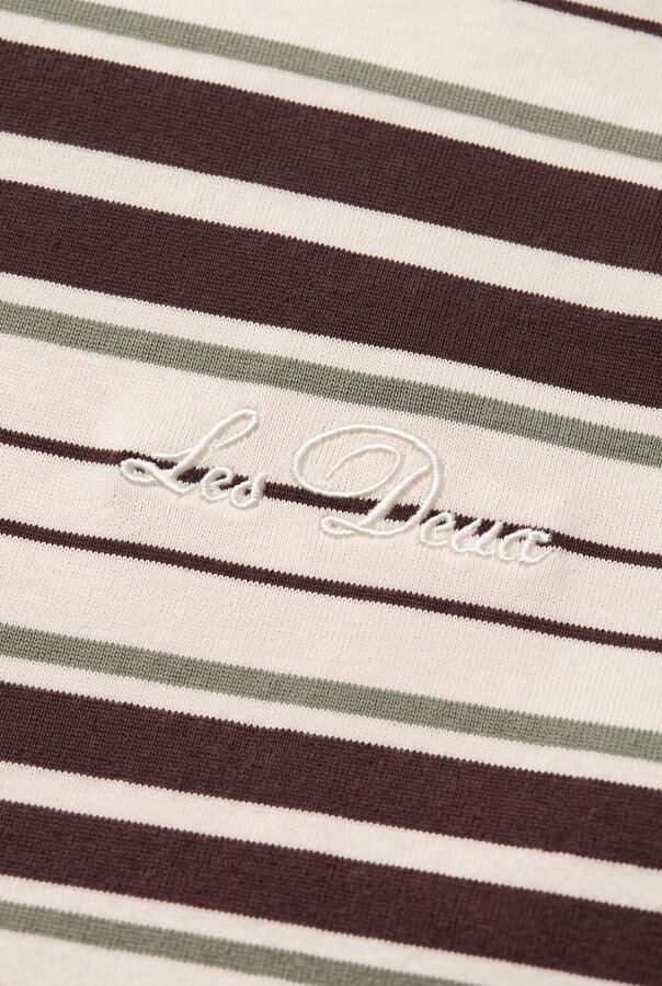 LES DEUX Jongens Polo's & T-shirts Stripe Ls T-shirt Ecru - Foto 2