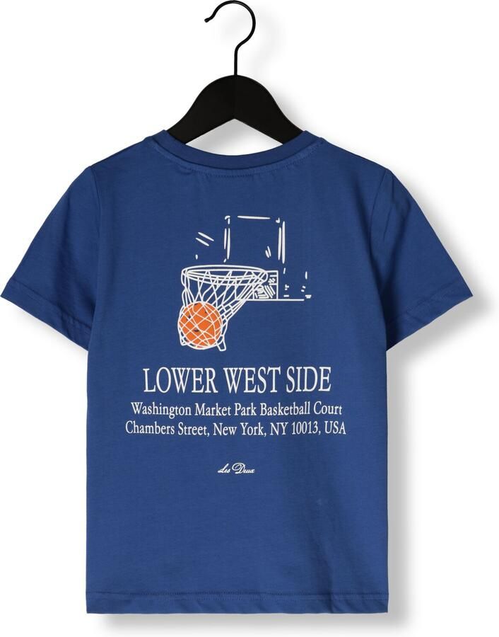 LES DEUX Jongens Polo's & T-shirts West Side T-shirt Kids Blauw