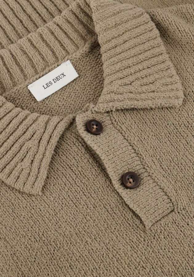 LES DEUX Jongens Truien & Vesten Brad Rugby Polo Knit Kids Beige