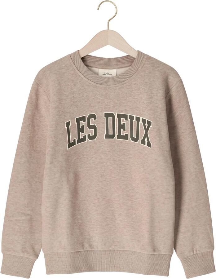 LES DEUX Jongens Truien & Vesten College Sweatshirt Taupe