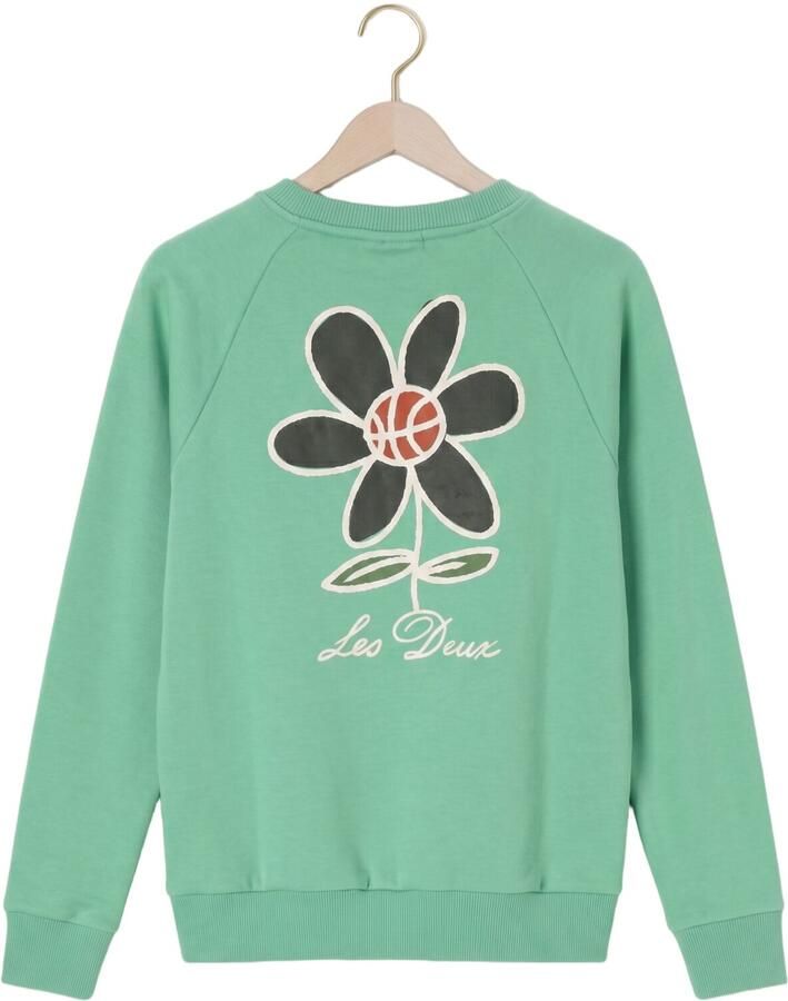 LES DEUX Jongens Truien & Vesten Flower Sweatshirt Mint - Foto 2