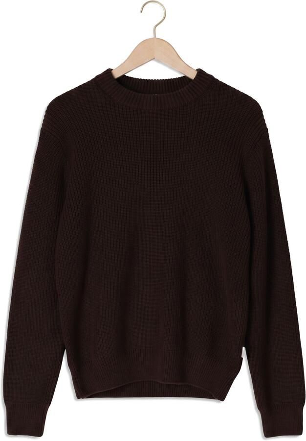 LES DEUX Jongens Truien & Vesten Rib Crewneck Knit Bruin