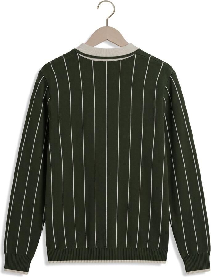 LES DEUX Jongens Truien & Vesten Signature Knitted Ls Polo Donkergroen - Foto 2