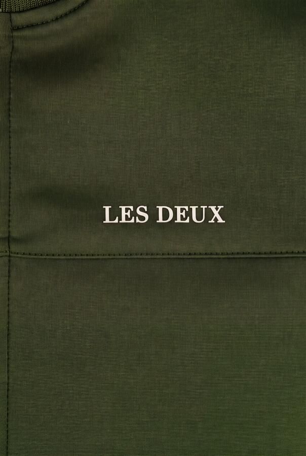 LES DEUX Jongens Truien & Vesten Track Jacket Donkergroen