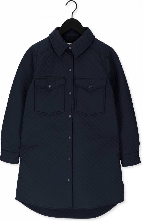 Levete Room Donkerblauwe Gewatteerde Jas Magnolia 1 Jacket