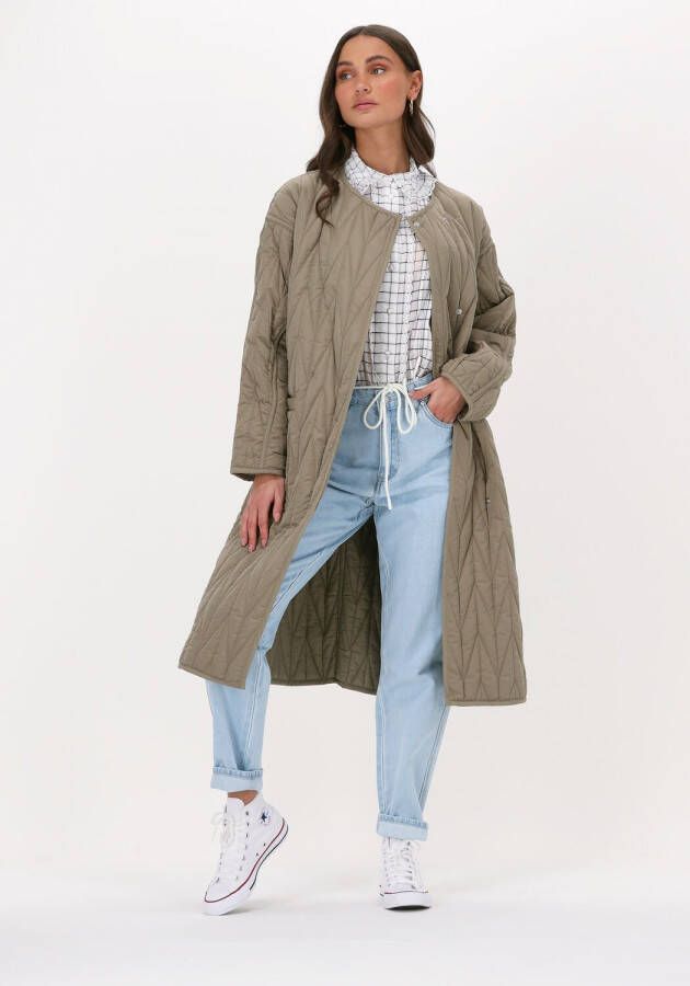 LEVETE ROOM Dames Jassen Magnolia 7 Jacket Khaki