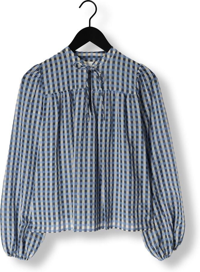 LEVETE ROOM Dames Blouses Anemone 2 Blauw - Foto 3