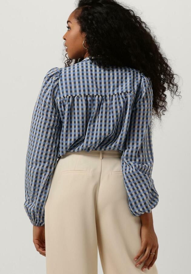 LEVETE ROOM Dames Blouses Anemone 2 Blauw