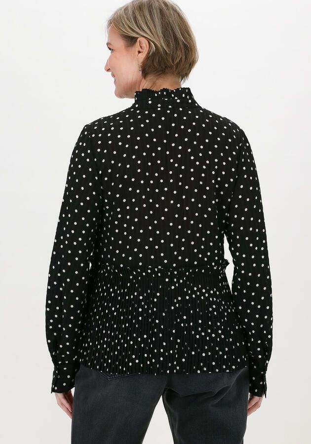 LEVETE ROOM Dames Blouses Pam 3 Top Zwart