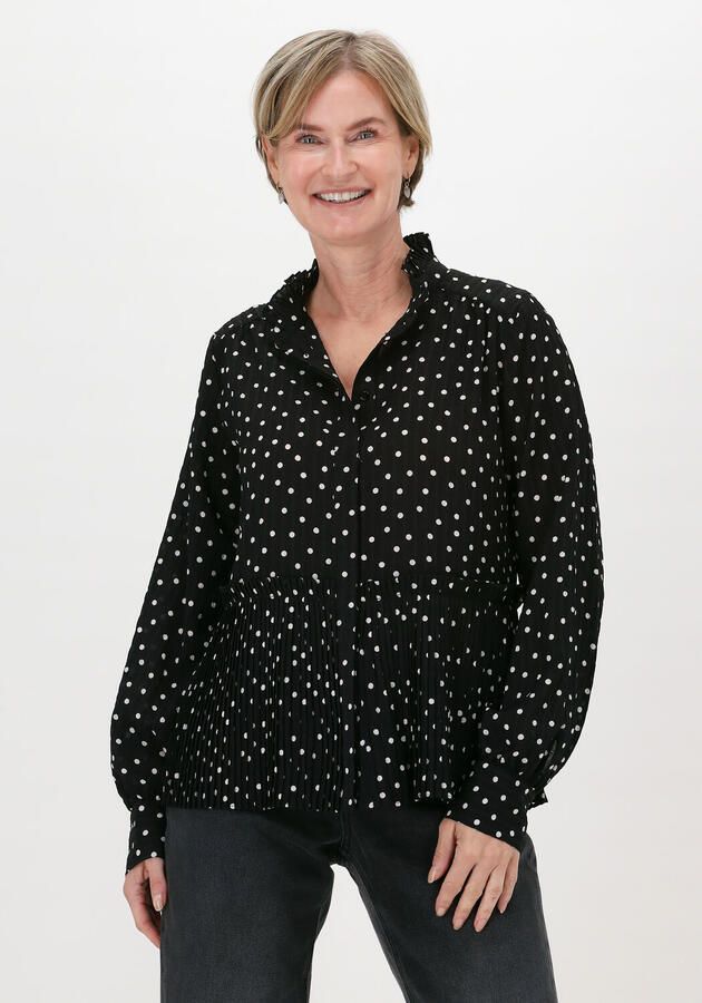 LEVETE ROOM Dames Blouses Pam 3 Top Zwart - Foto 3