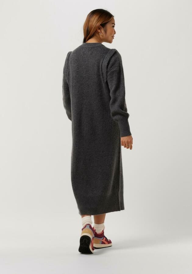 Levete Room Midi Jurk Lr-cille 27 Grijs Gray Dames
