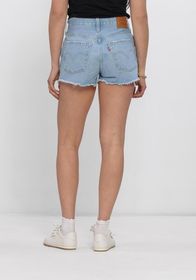 Levi's Blauwe effen dames shorts met ritssluiting en knoopsluiting Blue Dames - Foto 3