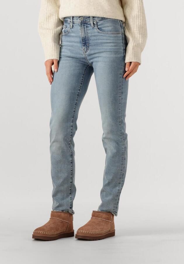 LEVI'S Dames Jeans 724 High Rise Straight Blue Wave Light Lichtblauw - Foto 4