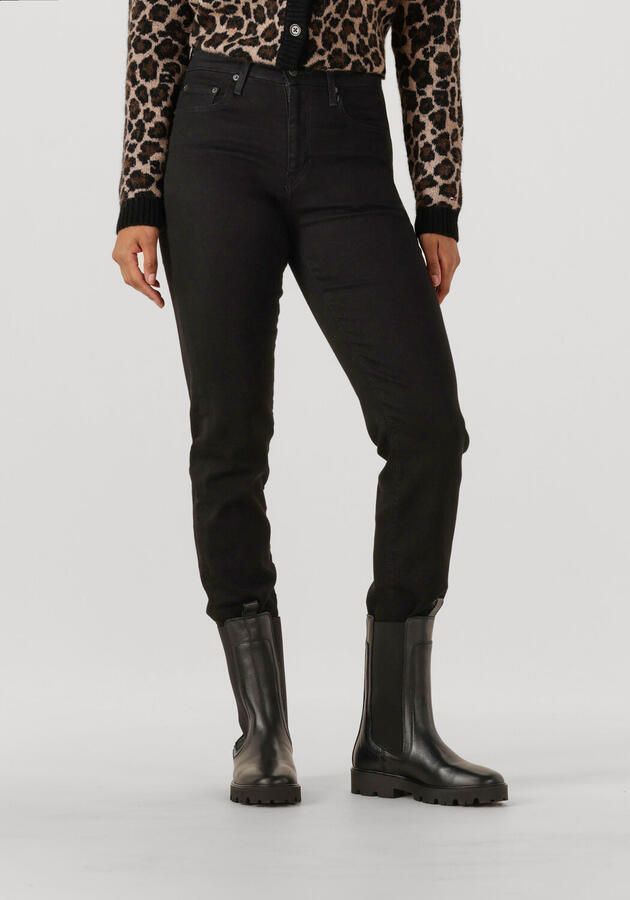 LEVI'S Dames Jeans 724 High Rise Straight Midnight Gaze Zwart - Foto 4