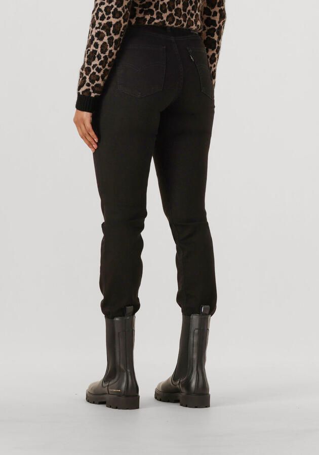 LEVI'S Dames Jeans 724 High Rise Straight Midnight Gaze Zwart