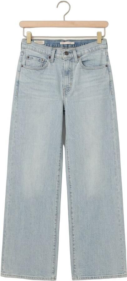 LEVI'S Dames Jeans 728 Hr Wide Leg Lichtblauw - Foto 4