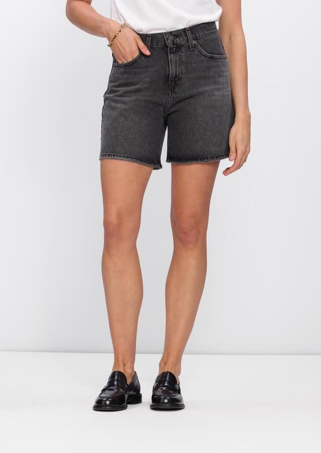 LEVI'S Dames Jeans High Baggy Short Antraciet