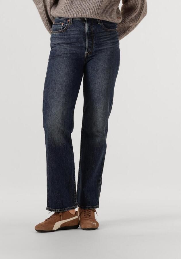 LEVI'S Dames Jeans Ribcage Full Lenght Apply Now Donkerblauw - Foto 4