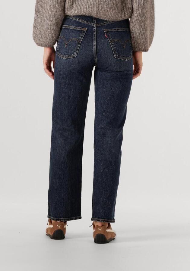 LEVI'S Dames Jeans Ribcage Full Lenght Apply Now Donkerblauw