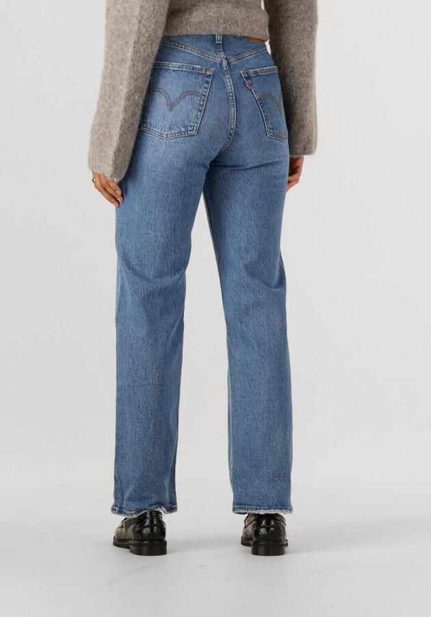 Levi's high waist straight leg jeans Ribcage medium blue denim - Foto 1