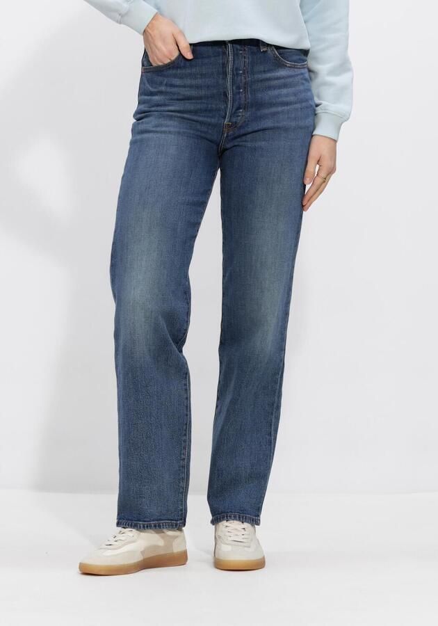 LEVI'S Dames Jeans Ribcage Full Length Blauw