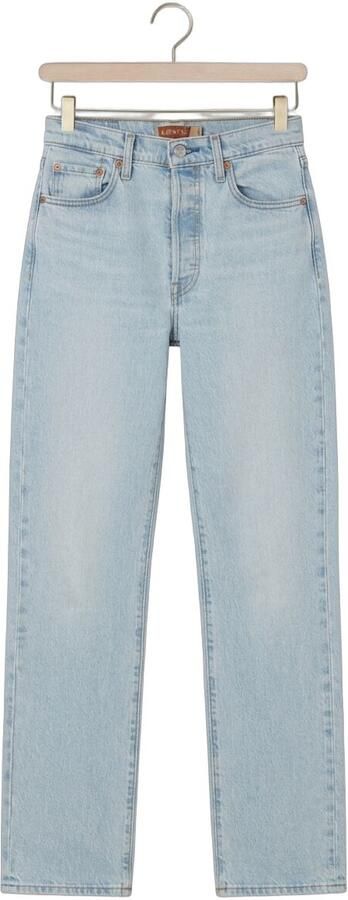 Levi's high waist straight leg jeans Ribcage light blue denim - Foto 4