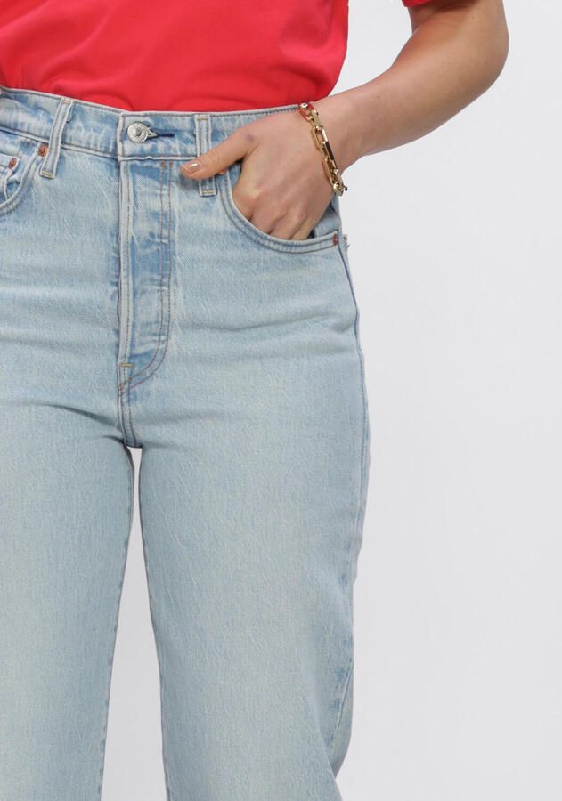 Levi's high waist straight leg jeans Ribcage light blue denim - Foto 3
