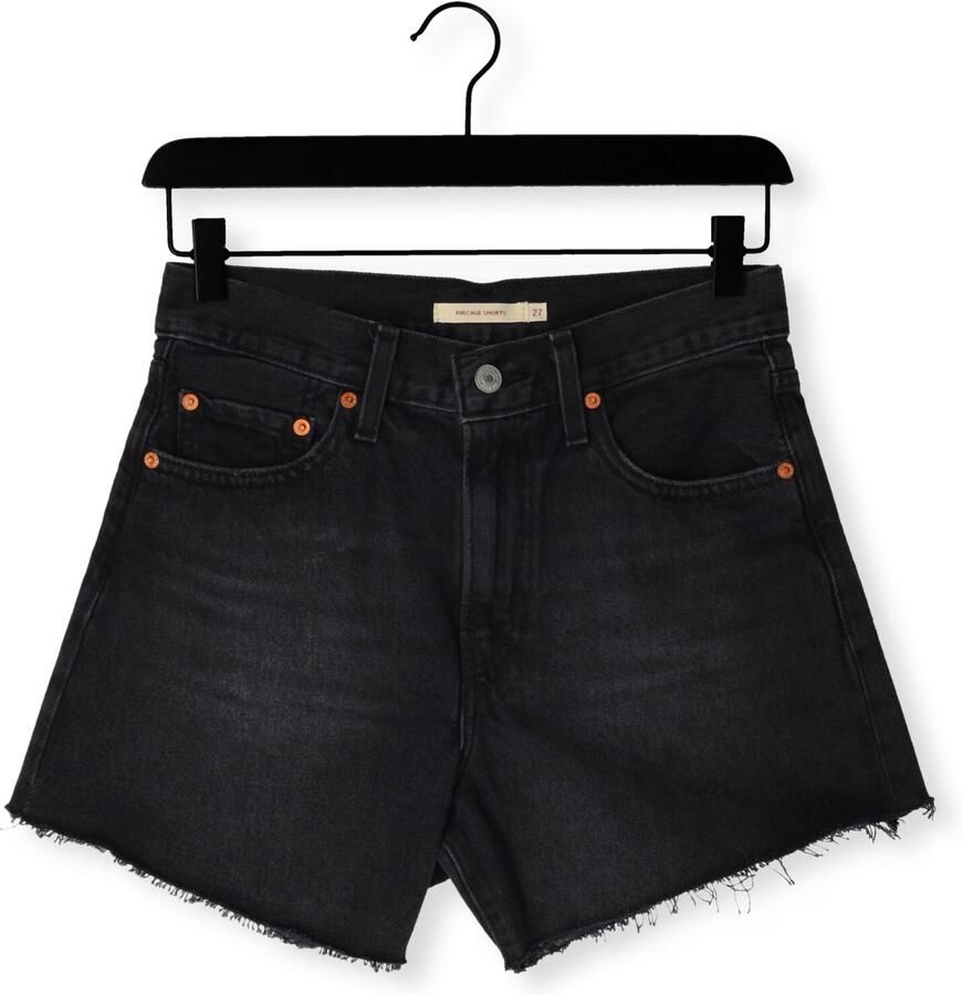 LEVI'S Dames Jeans Ribcage Short Zip Short Zwart - Foto 2