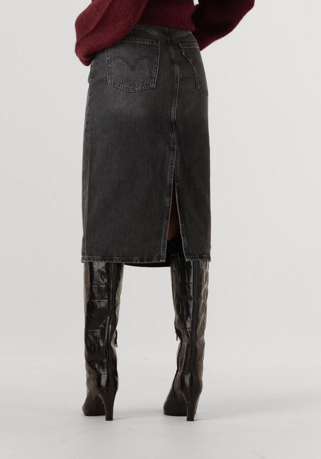 LEVI'S Dames Rokken Hr Back Slit Skirt Wandering Spirit Cle Donkergrijs