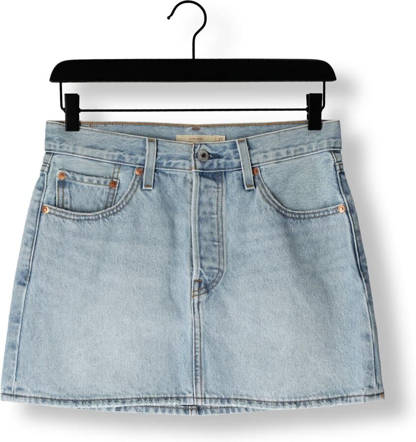 Levi's Jeans rok ICON SKIRT met used-effecten en rafelige randen