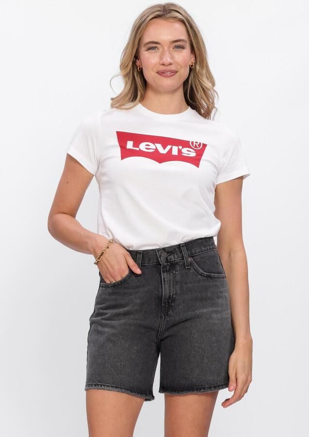 Levi's Grafisch T-shirt Lente Zomer Collectie White Dames