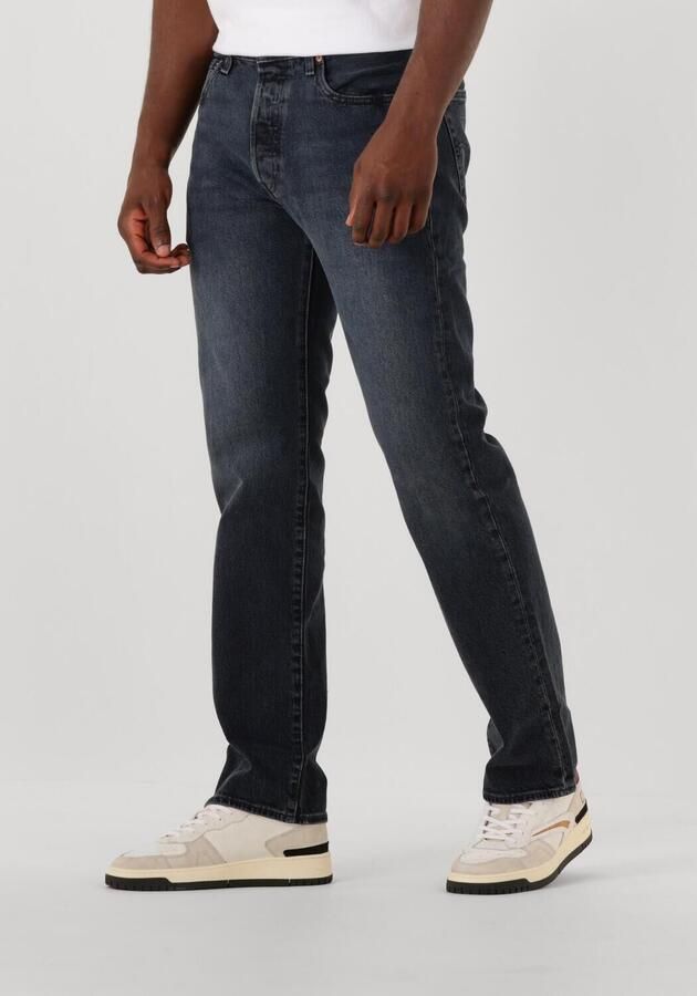 Levi's Straight leg jeans in 5-pocketmodel model '501 BLUE BLACK STRETCH' - Foto 4