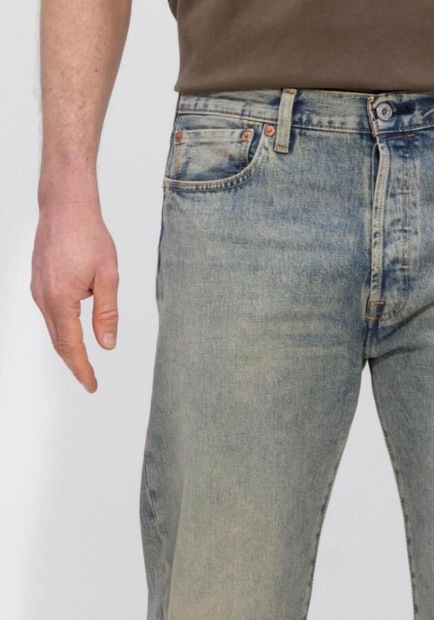 Levi's Wide leg fit jeans van katoenmix model '501 Original' - Foto 3