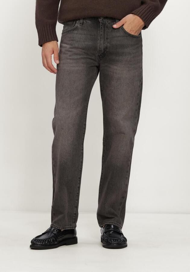 LEVI'S Heren Jeans 555 Relaxed Straight Back On The Block Donkergrijs
