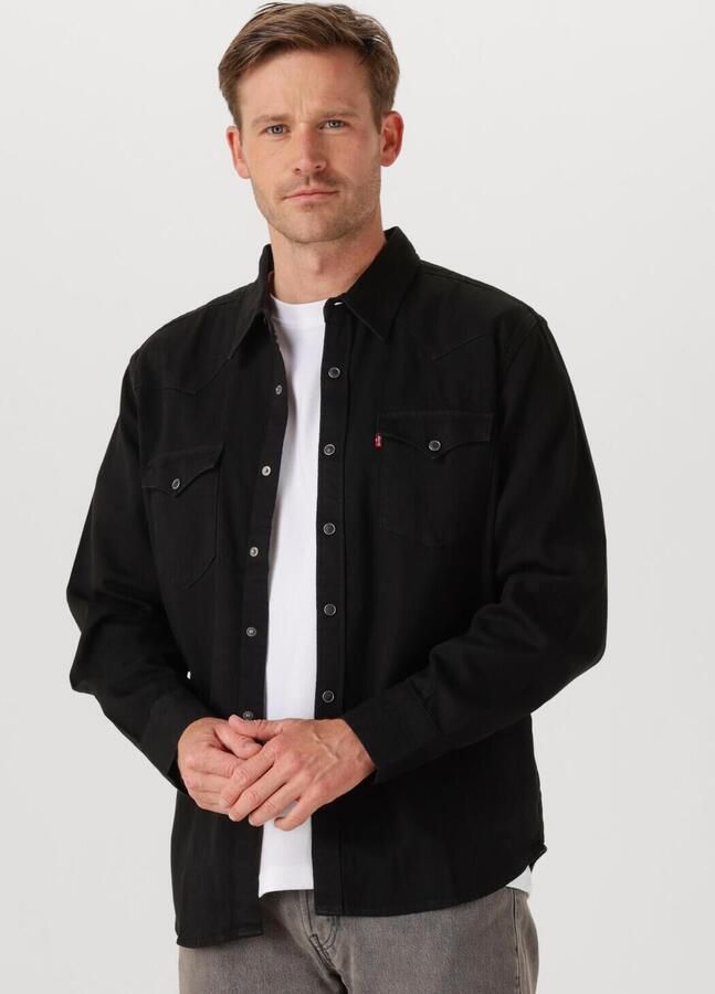 Levi's regular fit denim overhemd Barstow Western marble black - Foto 4