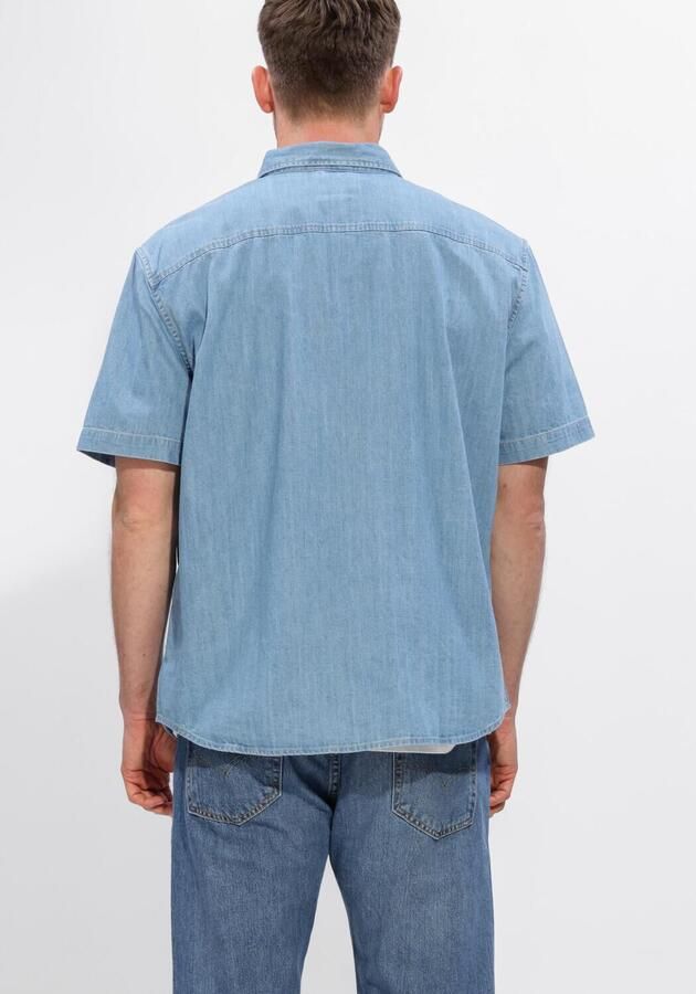 LEVI'S Heren Overhemden Ss Authentic Button Down Lichtblauw - Foto 3