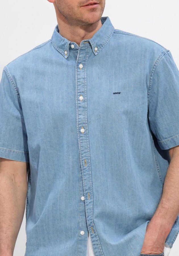LEVI'S Heren Overhemden Ss Authentic Button Down Lichtblauw - Foto 4