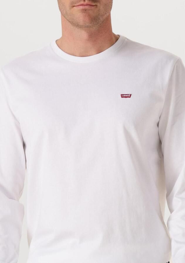 Levis LEVI'S Long Sleeve Small Logo Batwing T-Shirt White- Heren White