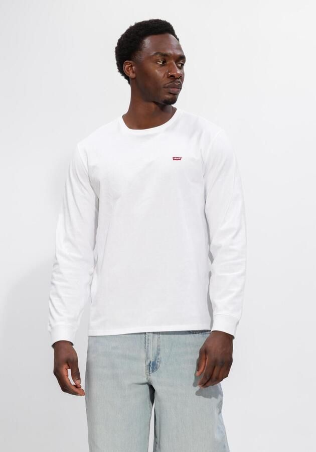 Levis LEVI'S Long Sleeve Small Logo Batwing T-Shirt White- Heren White - Foto 2