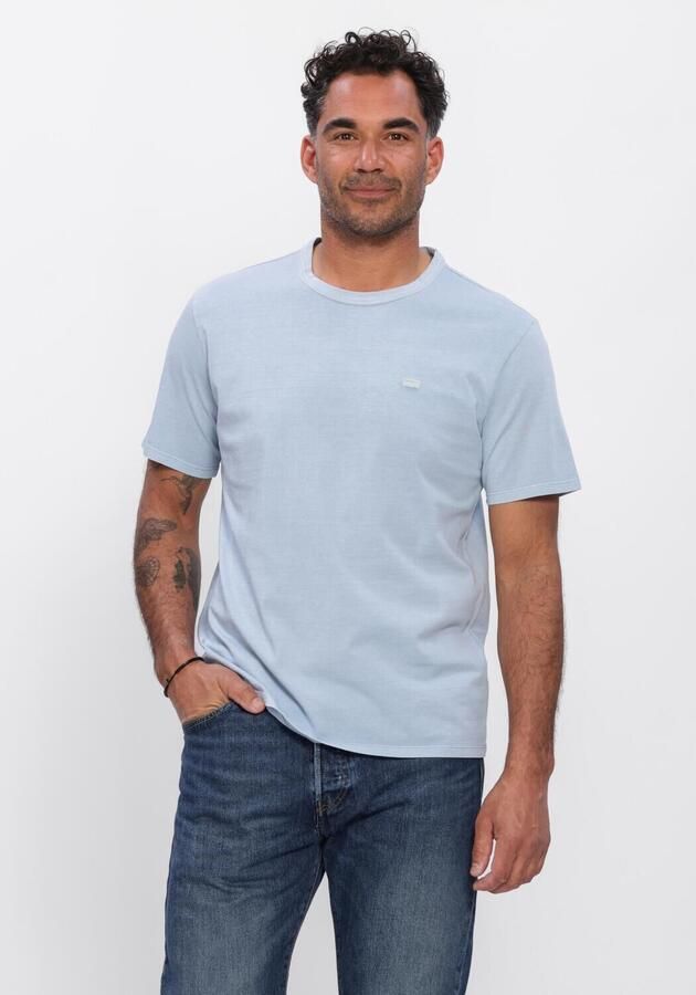 LEVI'S Heren Polo's & T-shirts Original Tee Garment Dye Lichtblauw