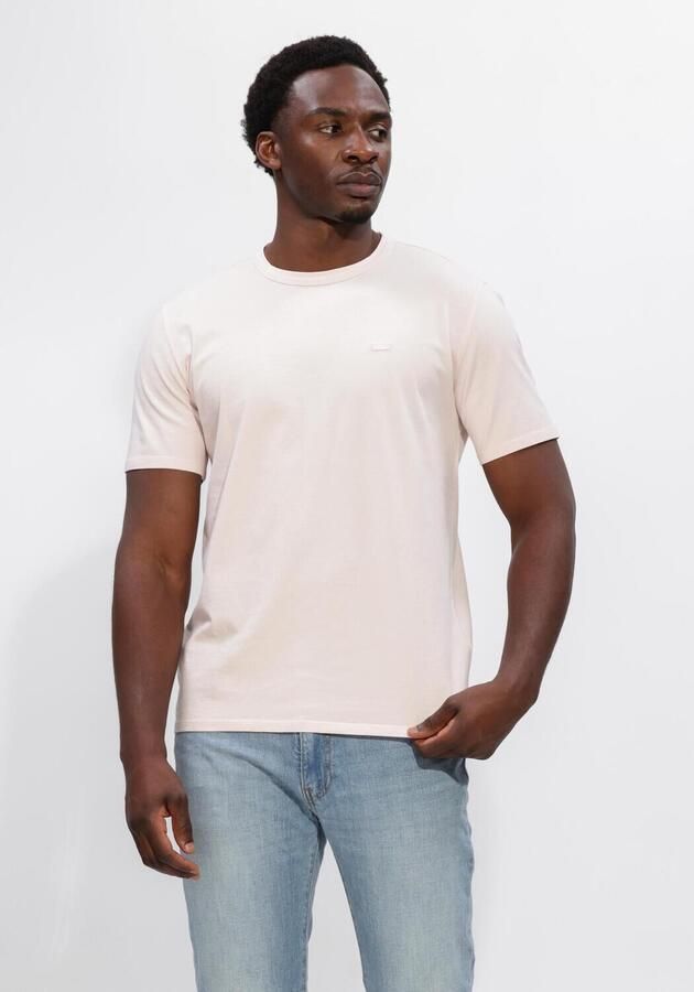 LEVI'S Heren Polo's & T-shirts Original Tee Garment Dye Lichtroze