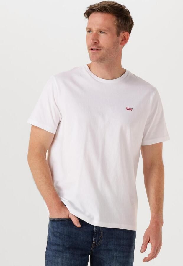 Levi's Knisperend Wit Logo T-Shirt Ronde Hals White Heren - Foto 4