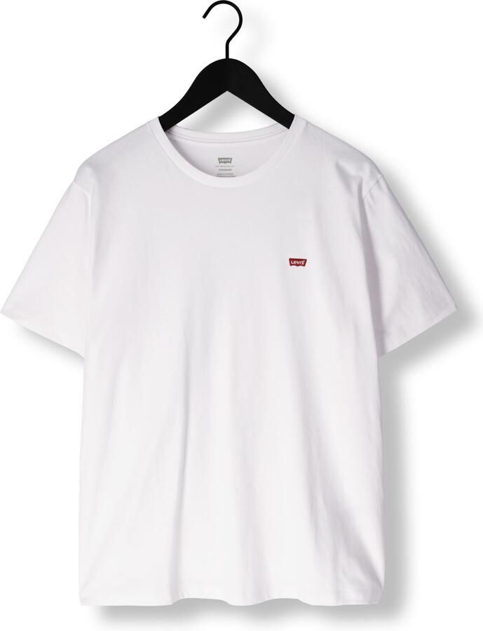 Levi's Knisperend Wit Logo T-Shirt Ronde Hals White Heren