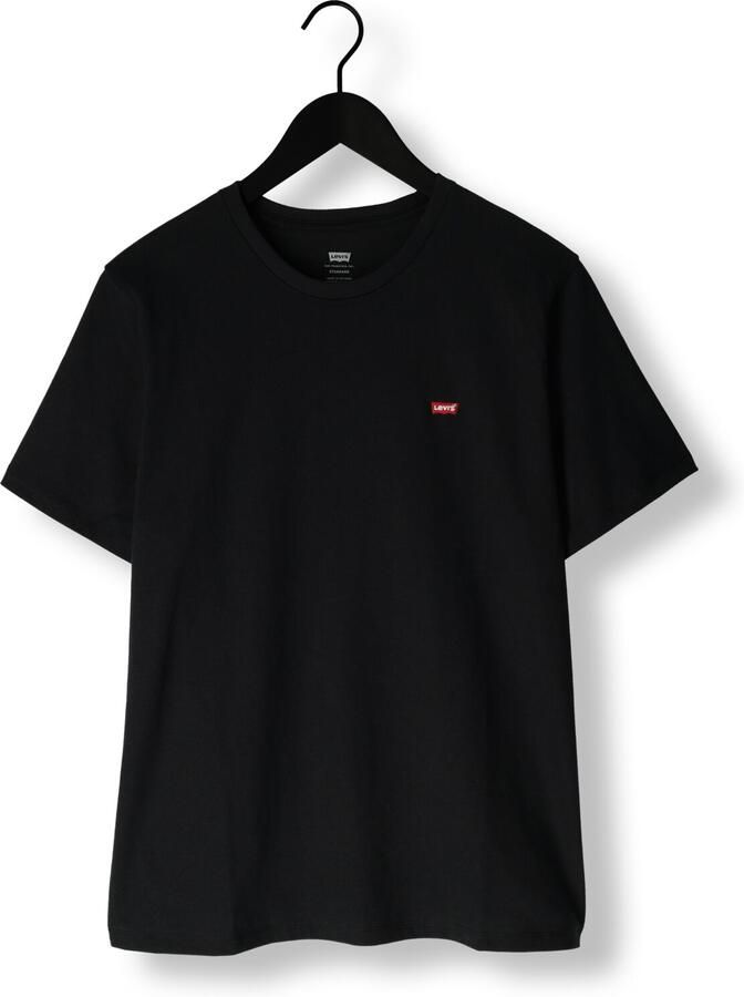 Levi's Zwarte Katoenen Heren T-Shirt met Korte Mouwen Black Heren