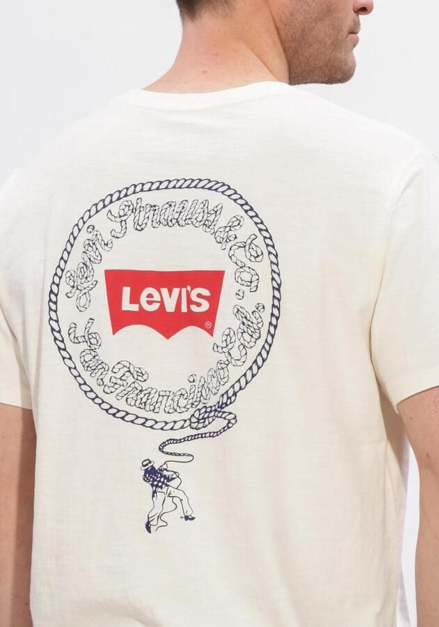 LEVI'S Heren Polo's & T-shirts Ss Relaxed Fit Tee Ecru - Foto 3