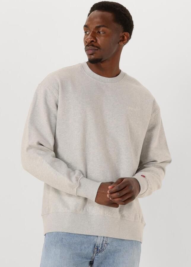 LEVI'S Heren Truien & Vesten Authentic Crew Lichtgrijs - Foto 4