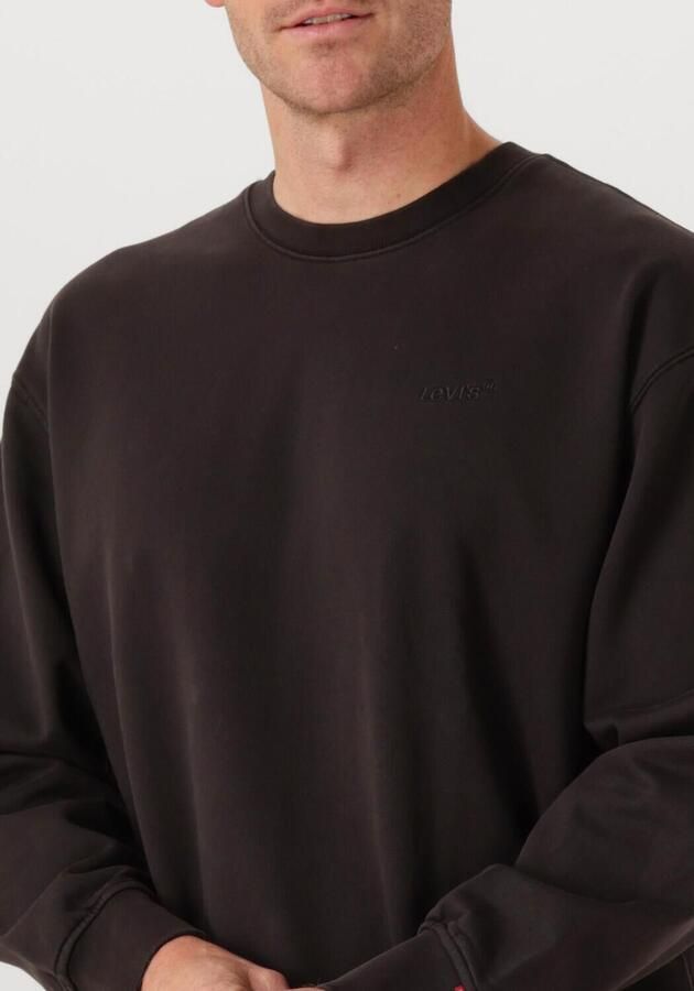 Levi's Sweater Levis A9244 0000 AUTHENTIC CREW-0000 BLACK AGATE - Foto 2