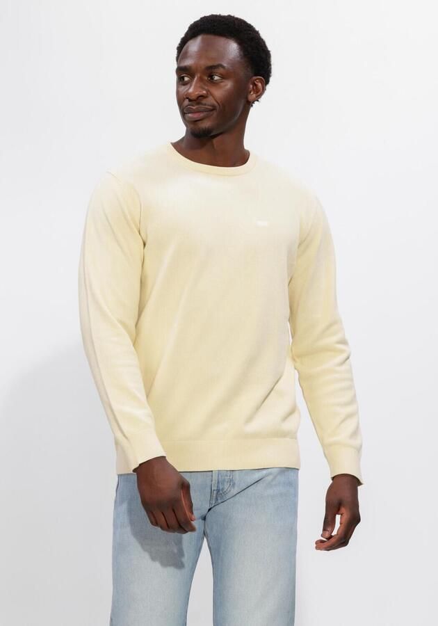LEVI'S Heren Truien & Vesten Lightweight Hm Sweater Rutabaga Pique Creme