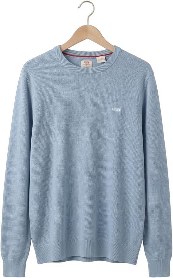 LEVI'S Heren Truien & Vesten Lightweight Hm Sweater Rutabaga Pique Lichtblauw - Foto 4