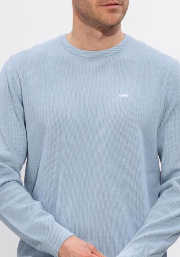 LEVI'S Heren Truien & Vesten Lightweight Hm Sweater Rutabaga Pique Lichtblauw - Foto 3